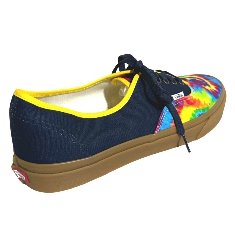 VANS • Authentic Custom Tie Dye Sneakers Hippie Festival Bohemian Vibrant Shoes - Picture 5 of 8